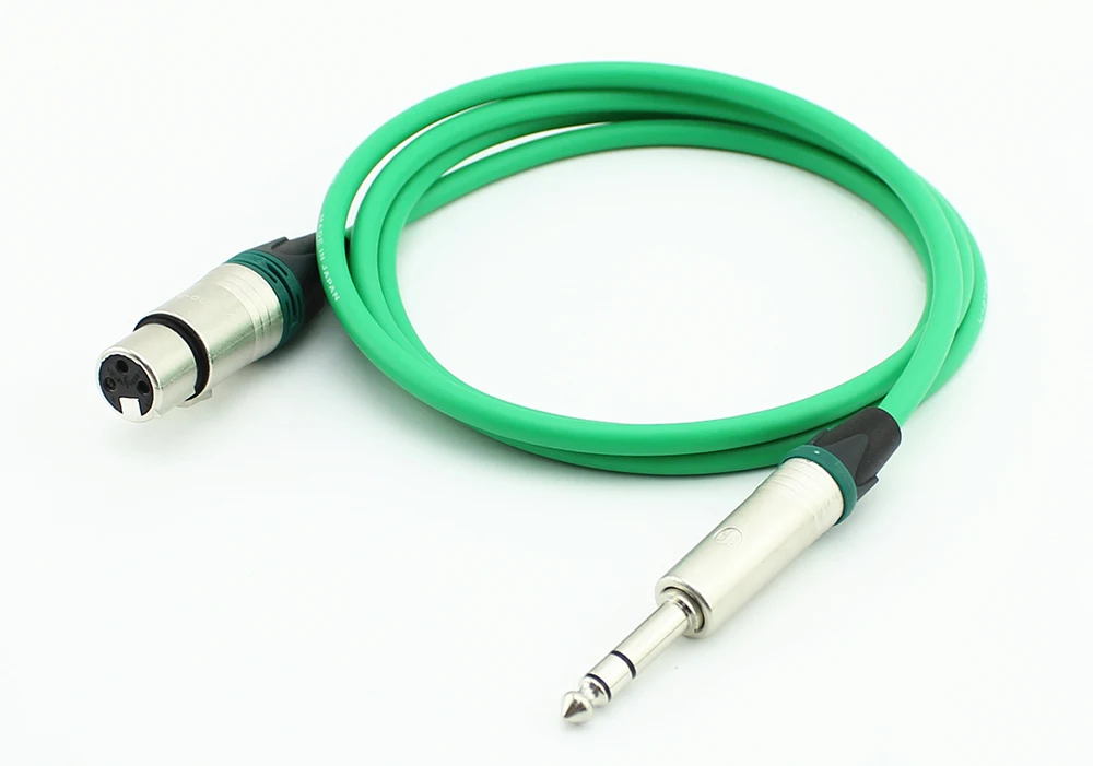 3-poliger XLR-Audio-Stecker/Buchse auf 6,35 mm TRS-Buchse, symmetrisches Kabel, Mikrofonleitung Canare L-2T2S-Draht NC3FXX auf 1/4 NP3X – Detail 19