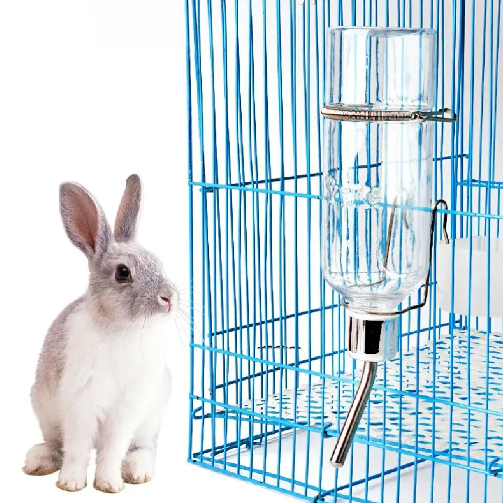 Stainless Steel Hanging Water Bottle for Hamsters and Rabbits