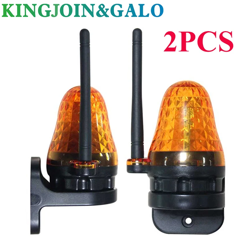 AC/DC 12V-265V LED Gate Flashing Warning Lamp Alarm Lamp for Swing Sliding Gate Opener/Barrier Signal Strobe Flashing emergency warning lamp warning light security flashing light warning beacon light