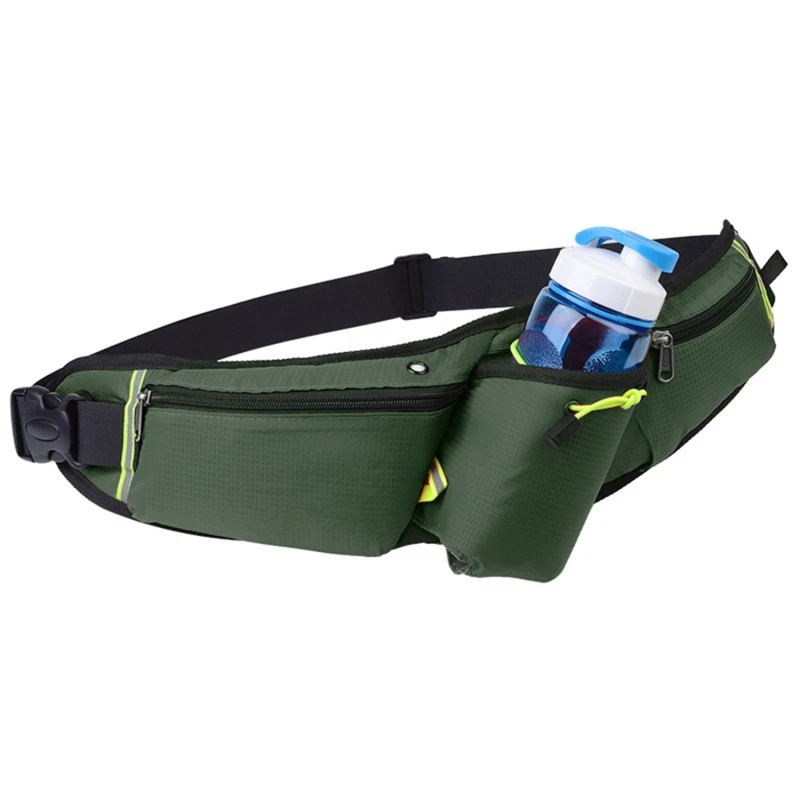 Unisex Sports Water Bottle Hip Waist Pack Waterproof Running Climbing Money Waist Bag Mobile Phone Bag Motorcycle Fanny Pack