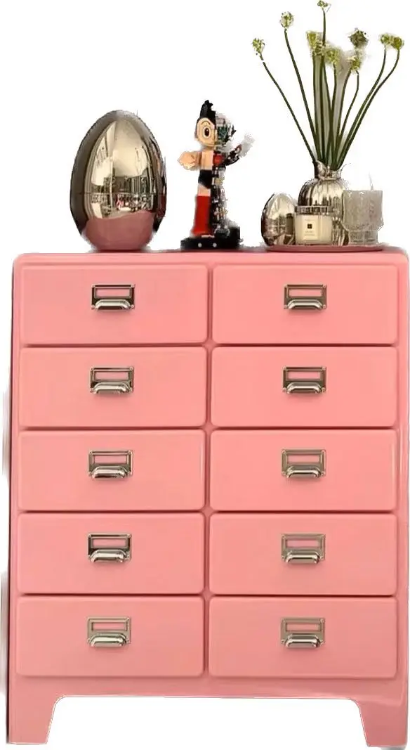 

XL Storage Chest of Drawer Small French Furniture Ten Chest of Drawers Bedroom High-End Bed Front Cabinet
