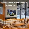 Electric Fireplace Heater with App & Remote Control, Ultra-Slim Wall-Mounted or Recessed Electric Fireplace Inserts with Timer 3