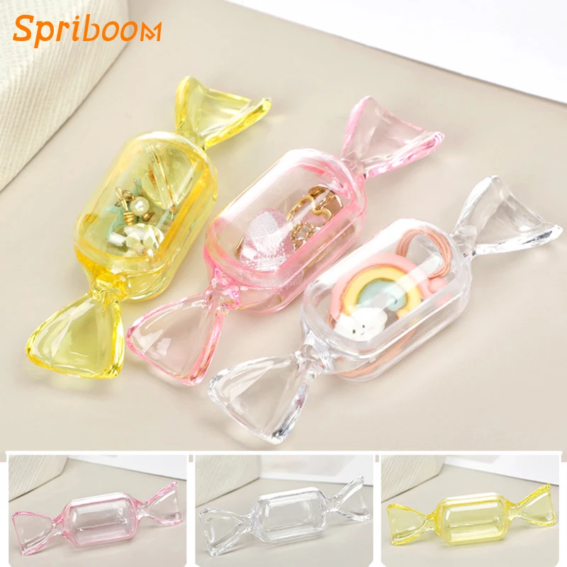 10 Pcs/lot Mini Candy Jewelry Box Transparent Sweet Candy Shaped