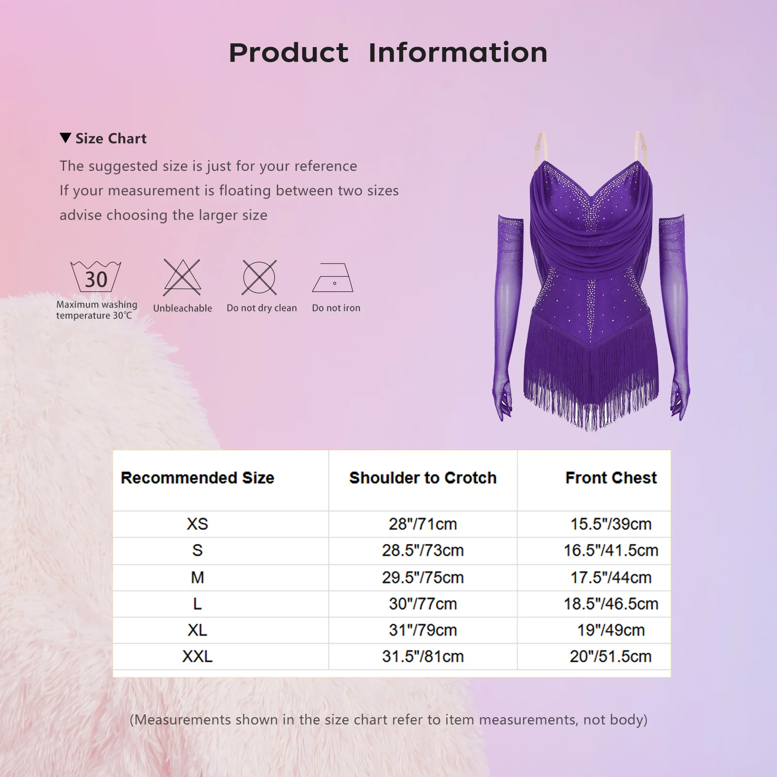 Damen Strass Latein Jazz Tanz Leotard Bodysuit Kleid Glitzernde Strass Schulterfreies Gerafftes Quasten-Performance-Kostüm – Detail 1