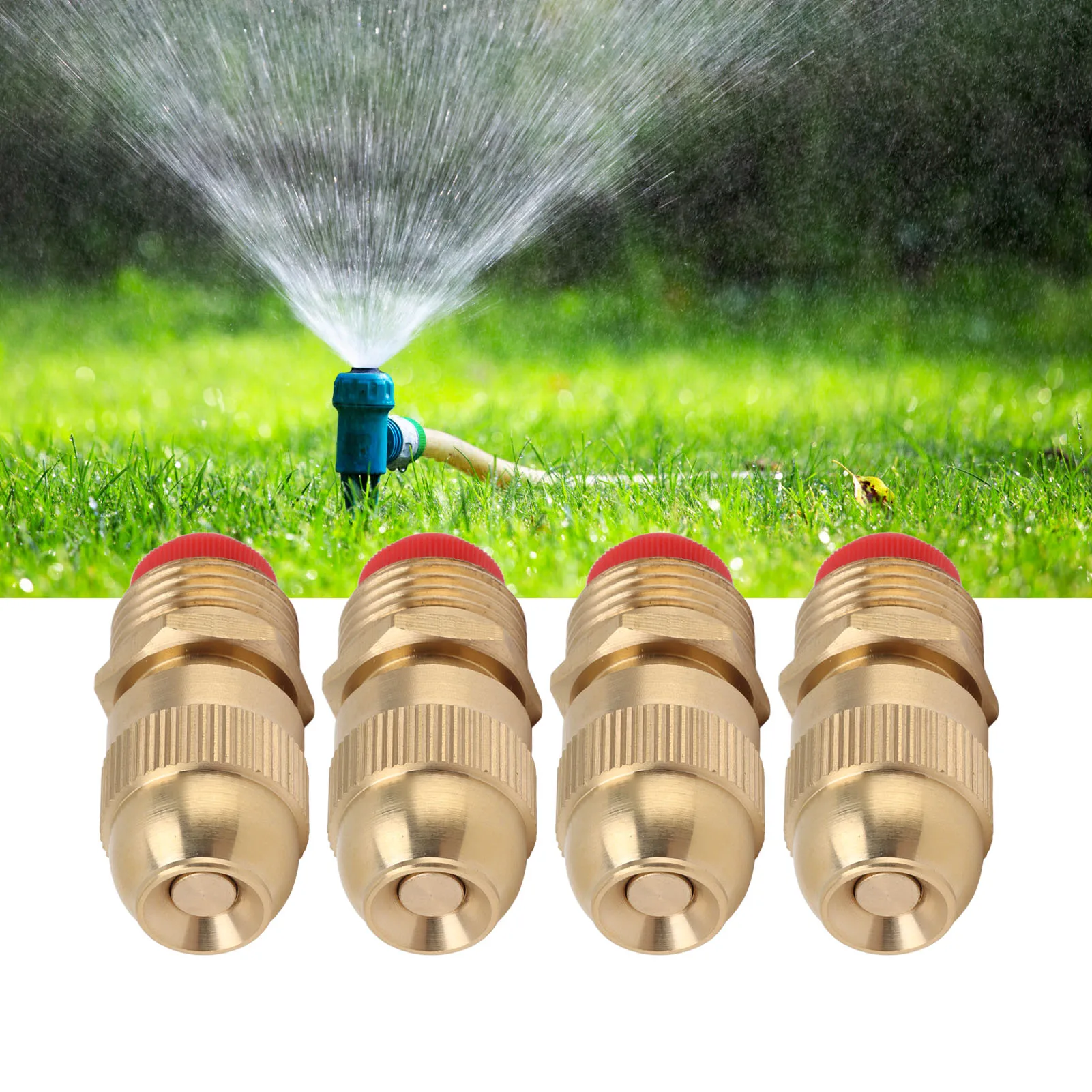 G1/2 Male Thread Sprinkler Nozzle Garden Irrigation Water Spray Head Adjustable Watering Sprayer Nozzle Sprinkler Nozzle