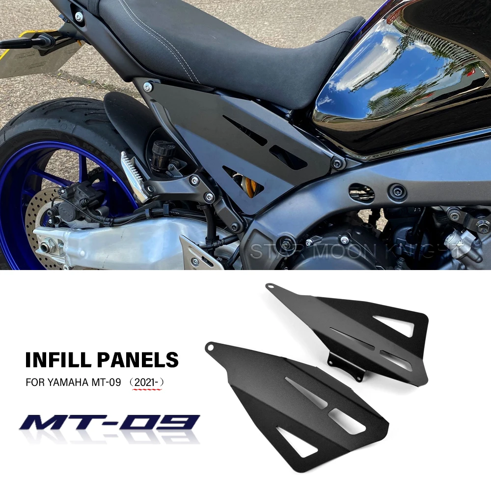 

For Yamaha MT-09 MT 09 MT09 2021 2022 Accessories Matte Black Infill Panels Frame Side Protector Cover Decorative Plates