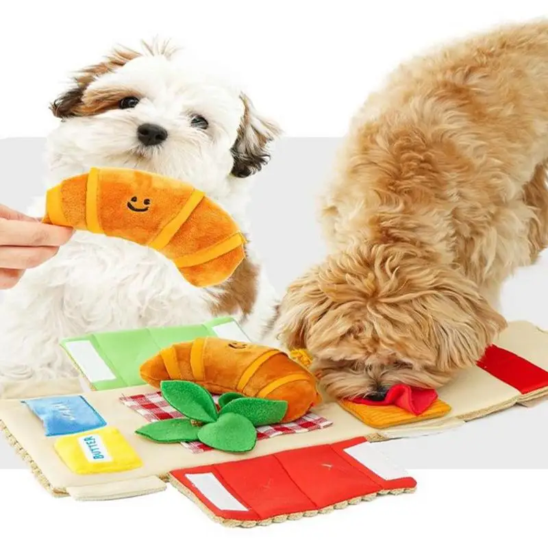 

Dog Sniffing Mat Training Sniffing Pad Dog Low Feeding Bowl Food Dispenser Pet Dog Snuffling Mat Interactive Pet Feeding Mat