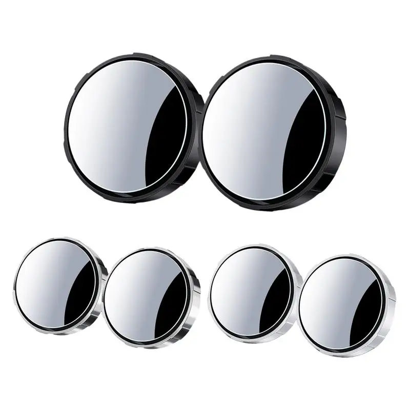 

2PCS Round Rear View Mirror Frame Blind Spot Mirror Safety Driving 360 Degree Rotatable Frame Rearview Mirror Car Accessories