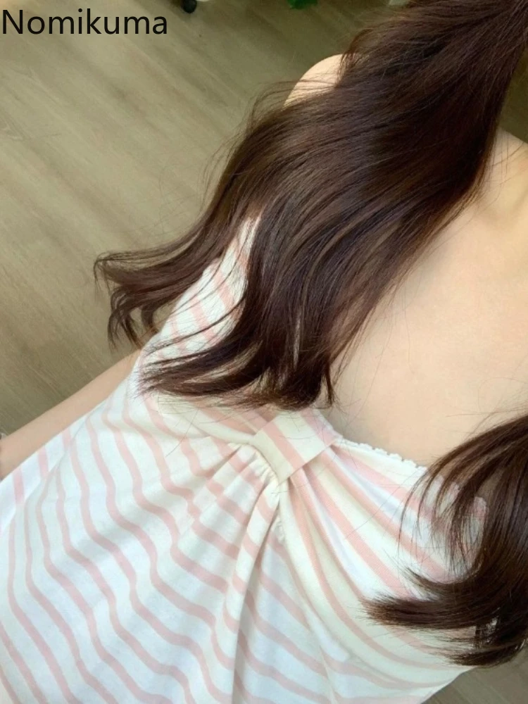 รูปสินค้า เสื้อกั๊กวินเทจ ลายเทส ฤดูร้อน รัดรูป ผู้หญิง