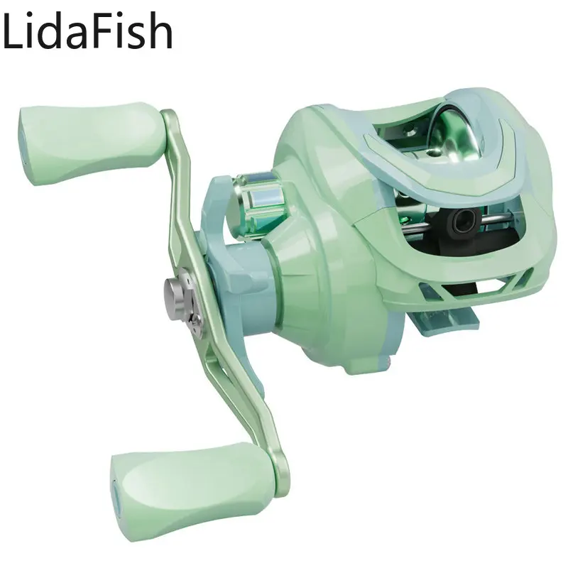 

Lidafish New Baitcasting Reel 8KG MAX Drag Power Fishing Reel 5+1 BBs 7.2:1 High Speed Fishing Wheel Pesca