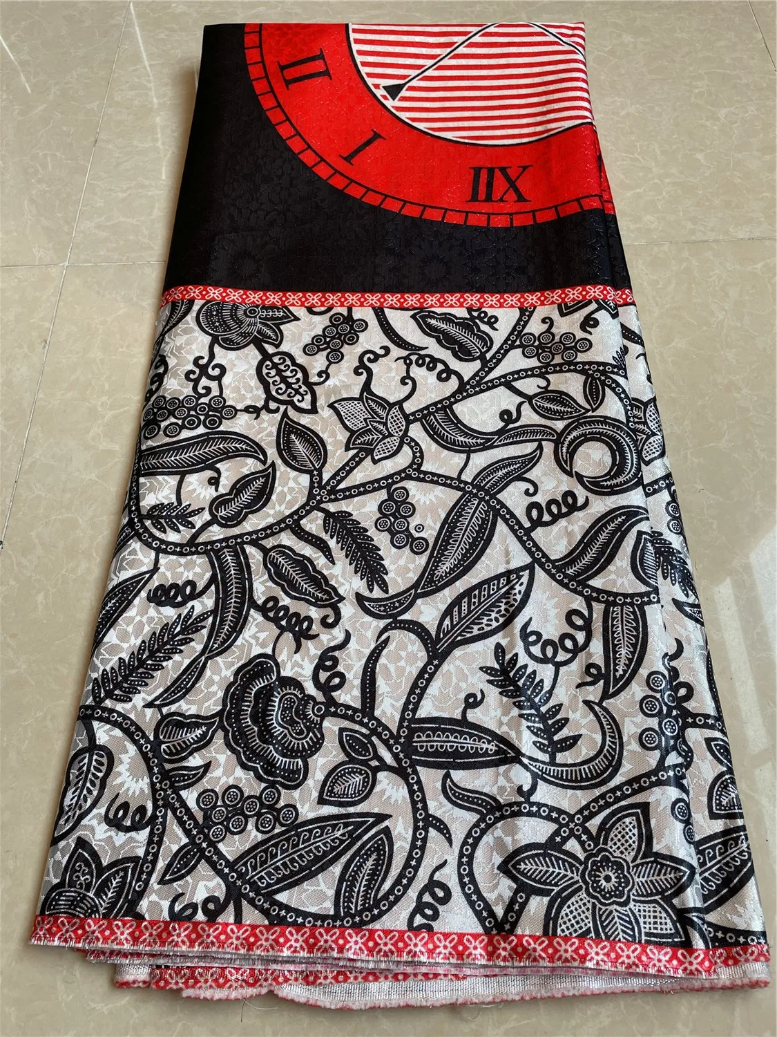 High Quality African Damask Fabric 5 Yards French Lace Embroidery 2023