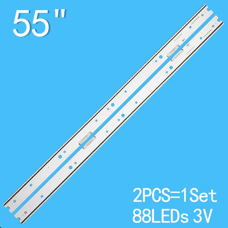 Светодиодная лента для подсветки, 2 шт., для Samsung BN96-34774A UE55JS8000 UE55JS8500 UE55JS9000 UN55JS9000 UN55JS850DF UN55JS8500