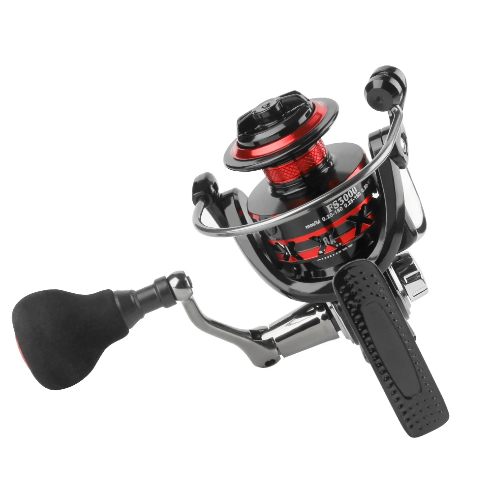 DEUKIO 2000-7000 Size Max Drag 12KG Red Black EVA Knob
