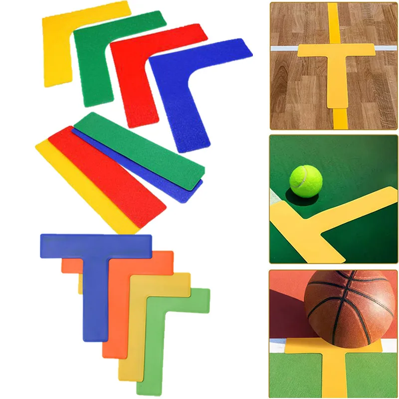 2Pcs Labels Stadium Landmark Ground Court Marker Basketball Soccer Badminton Training Obstacle Red Sign Football Roadblock Plate