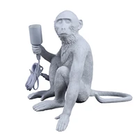 Creative Resin Sitting Monkey Table Lamp Hanging Wall Light For Bedroom us 1
