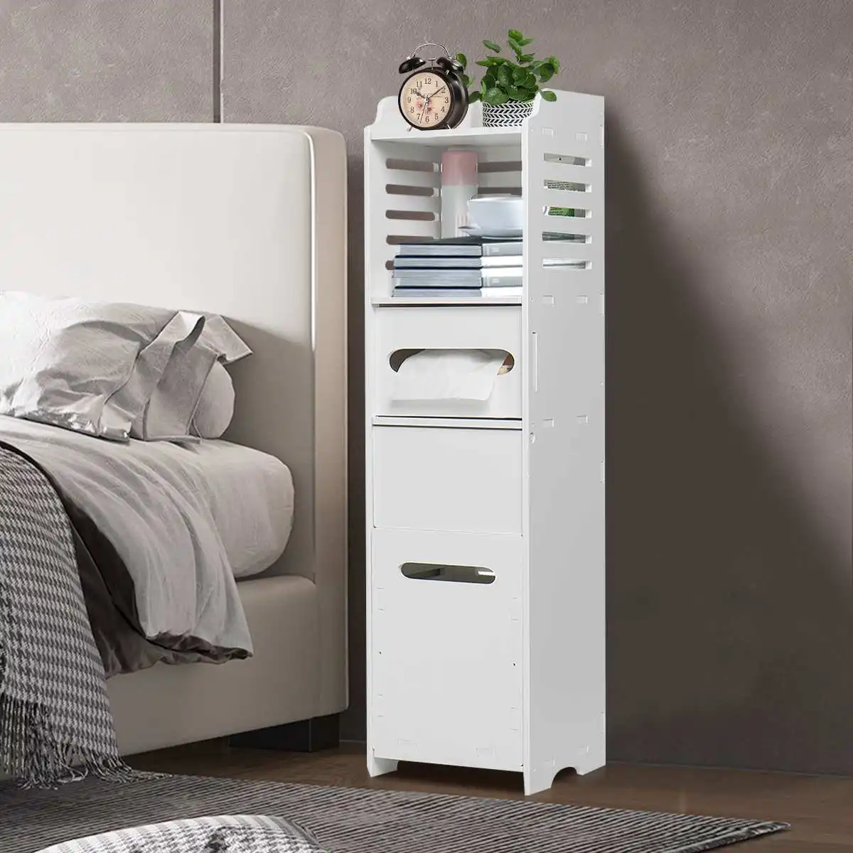 

Bathroom Cabinet Standing Shelf Storage Floor Cabinet Washbasin Shower Corner Floor Shelf Sundries Storage Rack Home Furniture