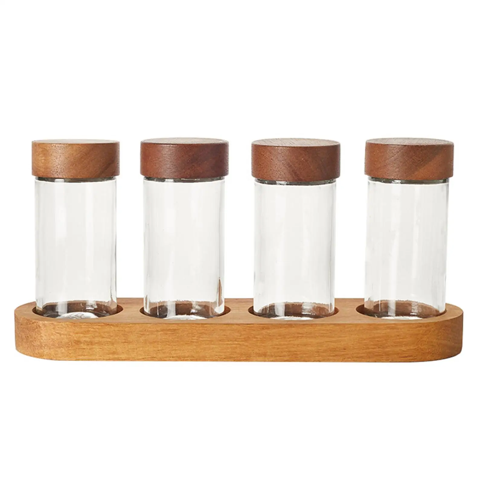 4Pcs Seasoning Pepper Seasoning Pots Condiment Pots for Coffee Beans Nuts