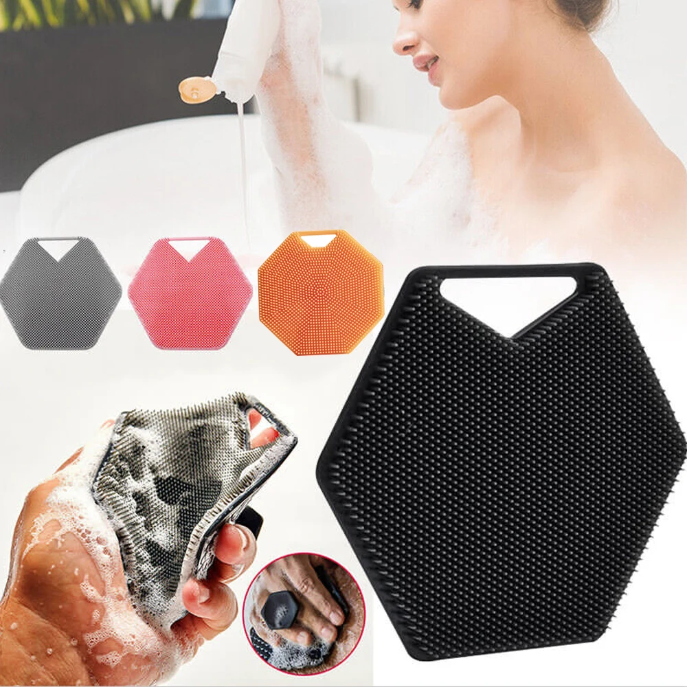 

Силиконовый скребок для душа, 1 шт., ручная щетка для душа на спине, многофункциональные щетки для чистки волос, инструменты для ухода за кожей, аксессуары