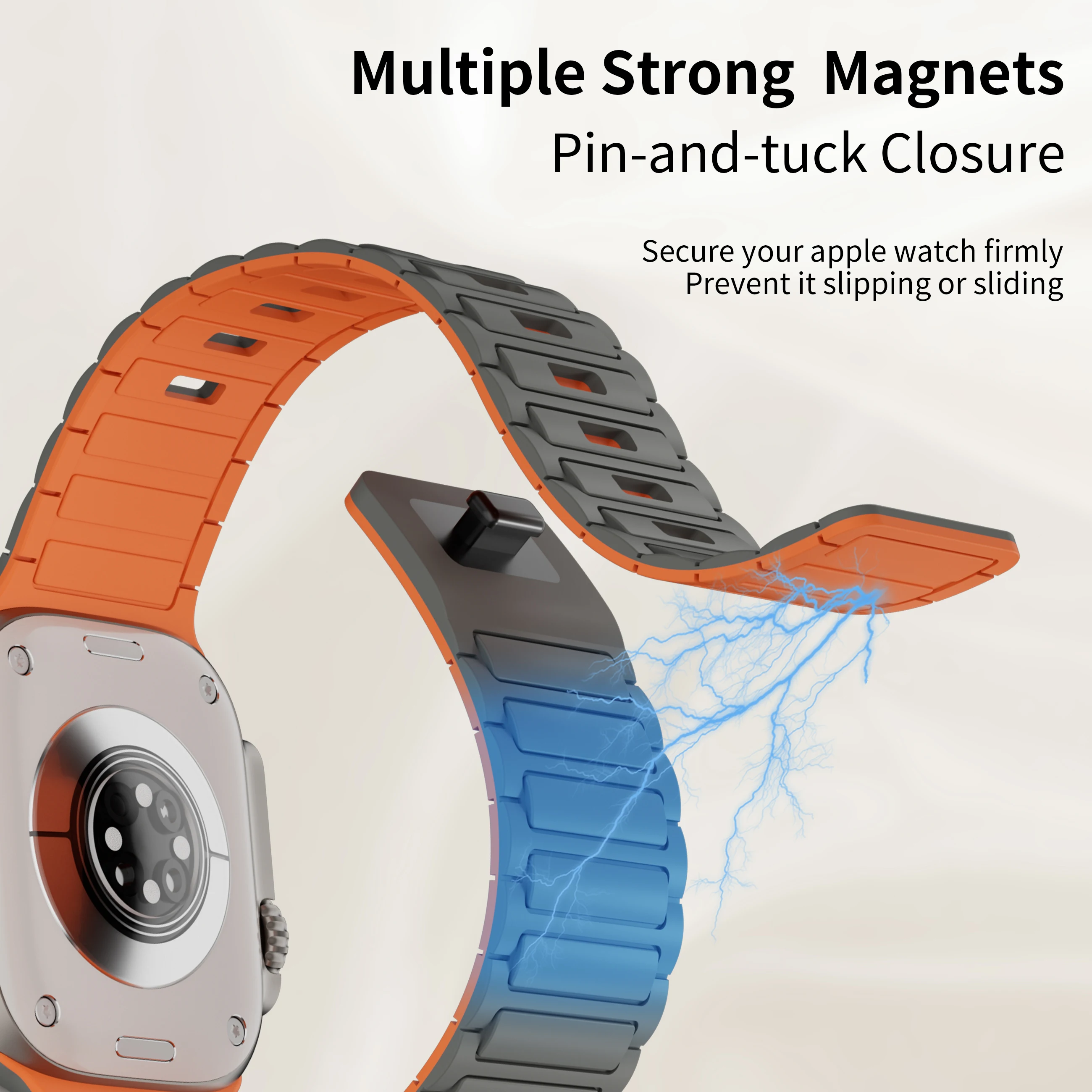 الحزمة المغناطيسية لأبل حبال مراقبة 45mm 46mm 44mm...