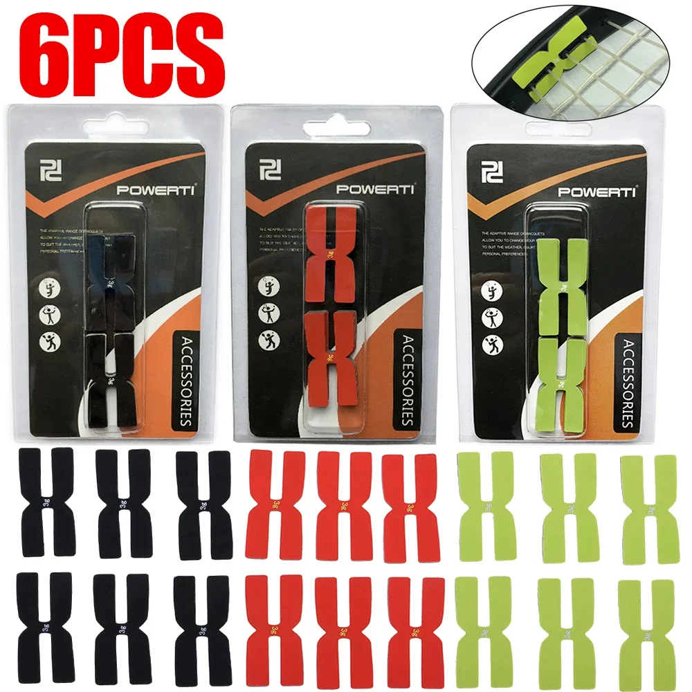 6pc 3g Tennis Racket Weight Balance Strips Tennis Badminton Racquet H-Shaped Sports Silicone Racquet Weight Balance Tapes for tennis accessories