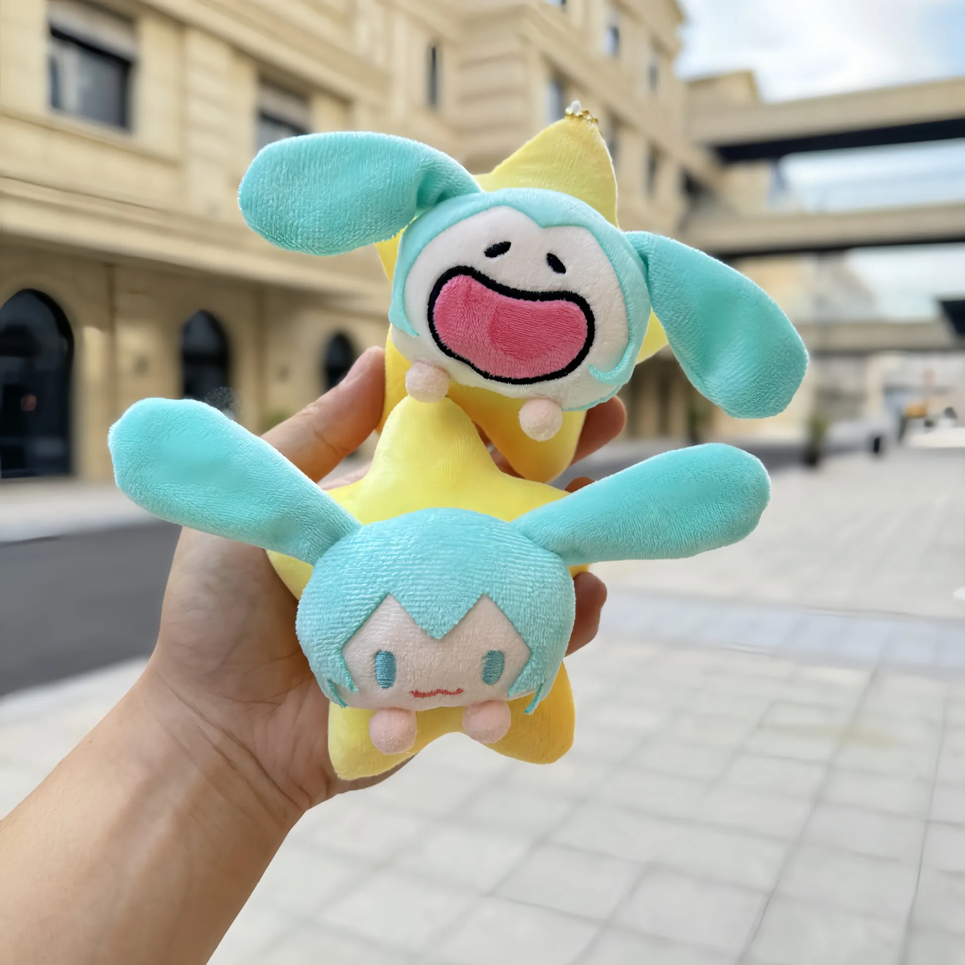 Kawaii Miku Hatsune Plush Keychain - Cute Star Bag Charm & Anime Vocaloid Ornament