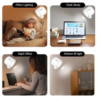 LED Magnetic Wall Light Up and Down Style Black White Rotatable Sleep Guard Bedroom Bedside Lamp Living Room Night Lighting 6