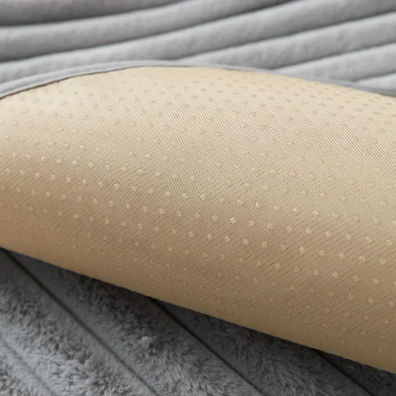 Sofa cover anti-slip L-shaped sectional couch cover plush winter