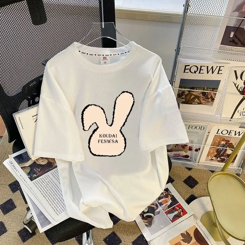 Women's Summer New Fashion Set Design Sense Small and Small Short Sleeve Large Size Loose and Simple Casual Two Piece Set