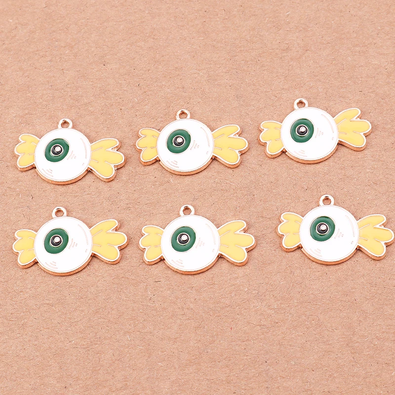 10 stücke niedlichen Emaille Schloss Charms Halloween Anhänger für Schmuck Herstellung Halskette Ohrringe DIY Halloween Geschenke Zubehör – Detail 18