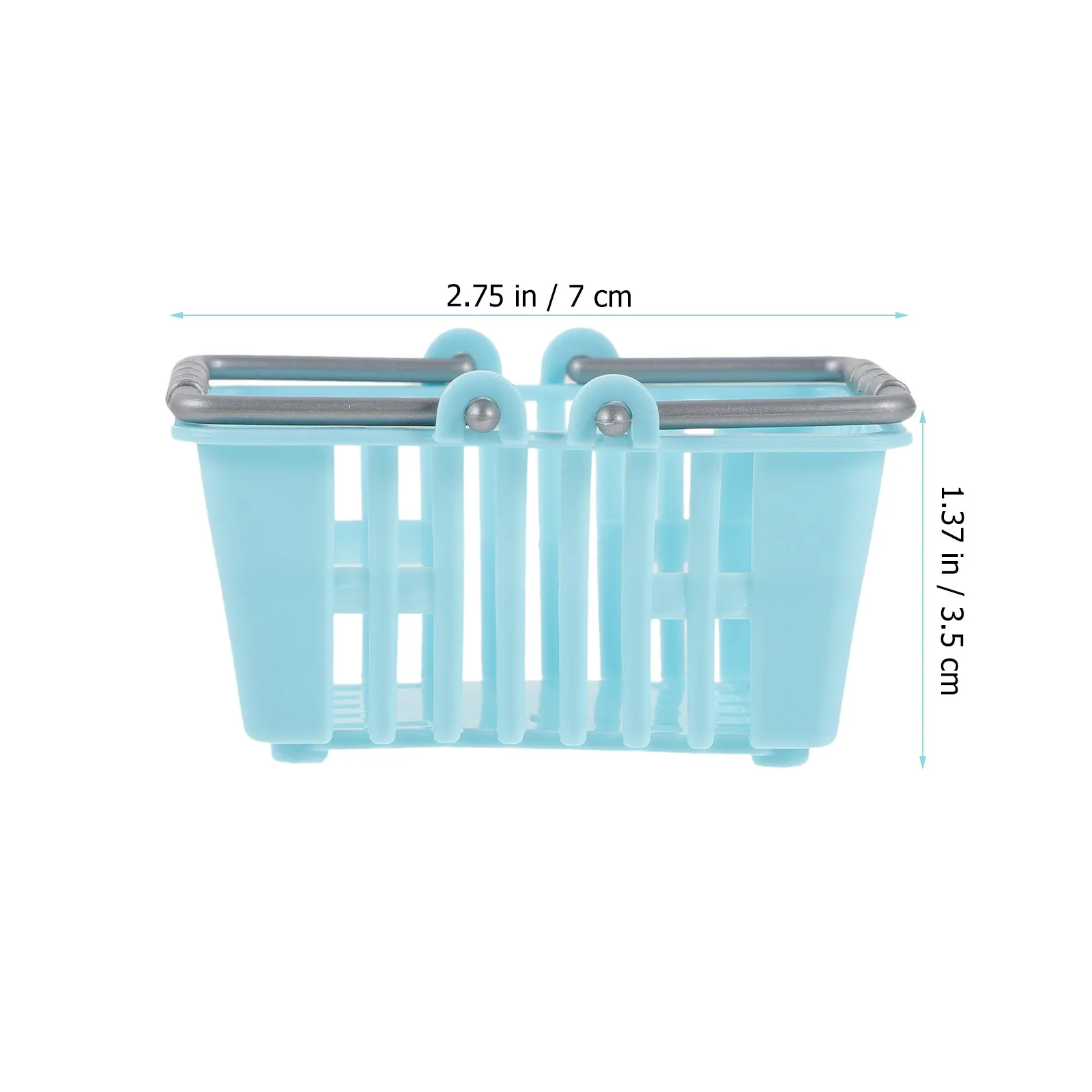 10Pcs 미니 쇼핑 바구니 어린이를위한 컴팩트 플라스틱 세련된 부활절 베이비 샤워 봄 결혼식 장식 바구니