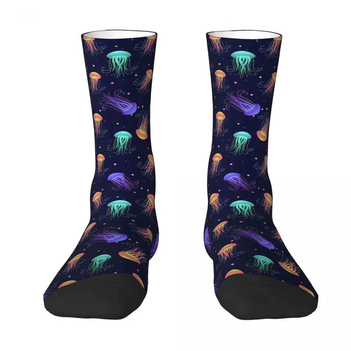 Seamless Pattern Underwater World Of Jellyfish Adult Socks,Unisex socks,men Socks women Socks