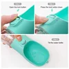 Outdoor Walking Puppy Pet Travel Water Bottle Cat Drinking Bowl Supplies Portable Dog Water Bottle for Small Large Dogs Bowl 3