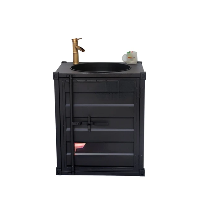 Industrial Wind Container Creative Wash Basin Basin Cabinet Combination  Integrated Wash Basin Bar Column Type Wash Basin - AliExpress