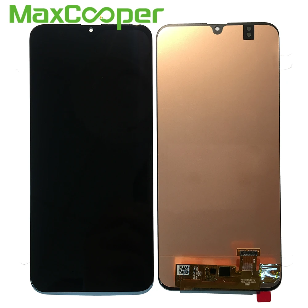 ЖК-дисплей Super Amoled 6,4 дюйма для Samsung Galaxy A50 A505 SM-A505FN/DS  A505F/DS, сенсорный экран с дигитайзером в сборе с рамкой | AliExpress