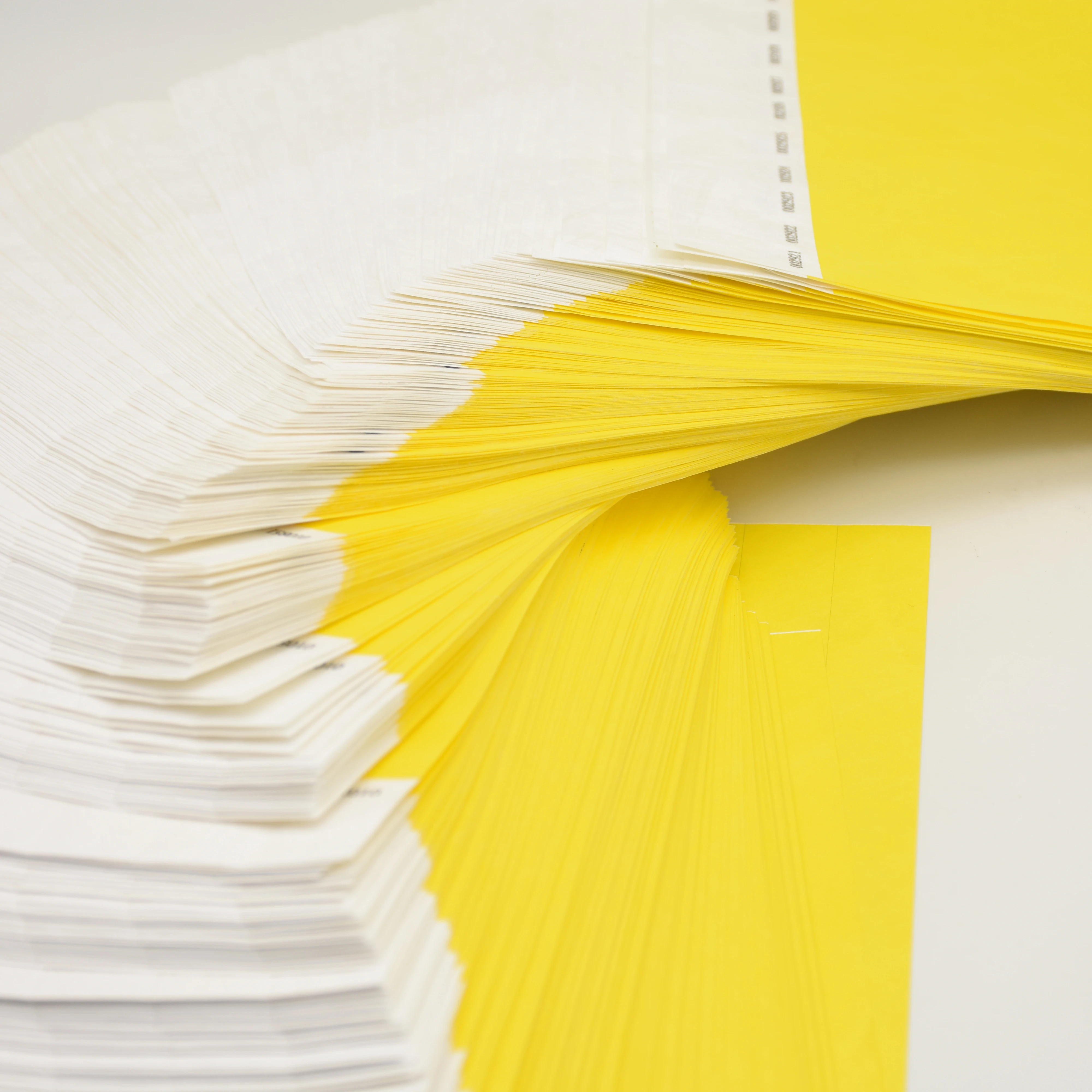 3/4 Inch Tyvek Digital Serial Number Wrist Strap, Waterproof, Breathable, Light and Thin Activity Wear color Bracelet, 500pcs