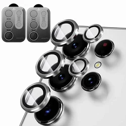 Premium Camera Lens Protector Tempered Glass - Scratch - Resistant Metal Cover, 2 Pack - Samsung S25 Ultra (Silver x2)