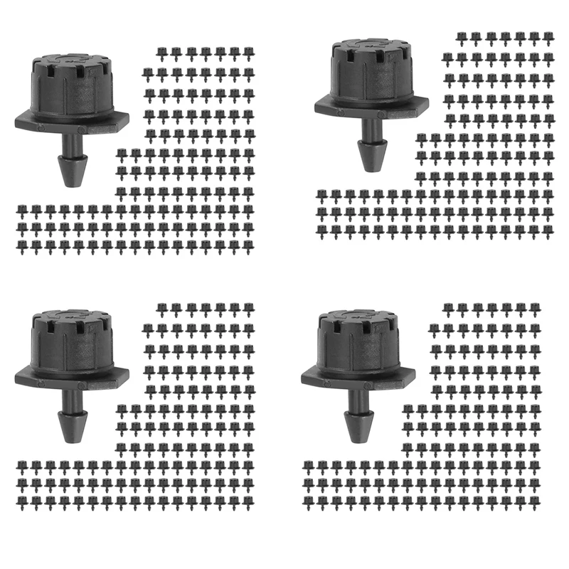 

600Pcs Adjustable Irrigation Drippers Sprinklers 1/4 Inch Emitter Dripper Mini Drip Irrigation Sprinklers For Lawn