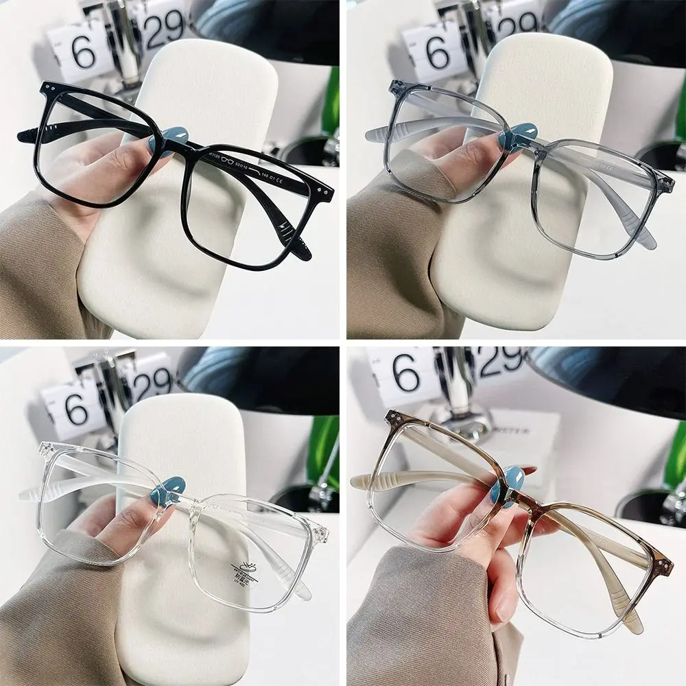 

Fashion Portable Eye Protection Office Ultra Light Frame Oversized Eyeglasses Computer Goggles Anti-Blue Light Glasses