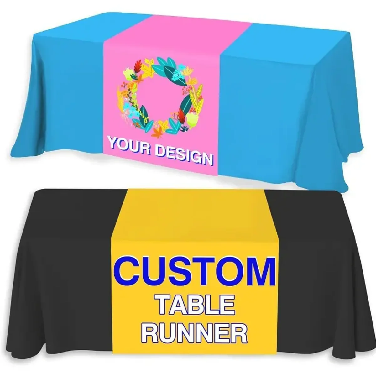 1p Custom Polyester Table Runner - Vibrant Full-Color Print with Your  Logo/Text, Good for Business, Home, Advertisement Decor - AliExpress, image size:1200x1200