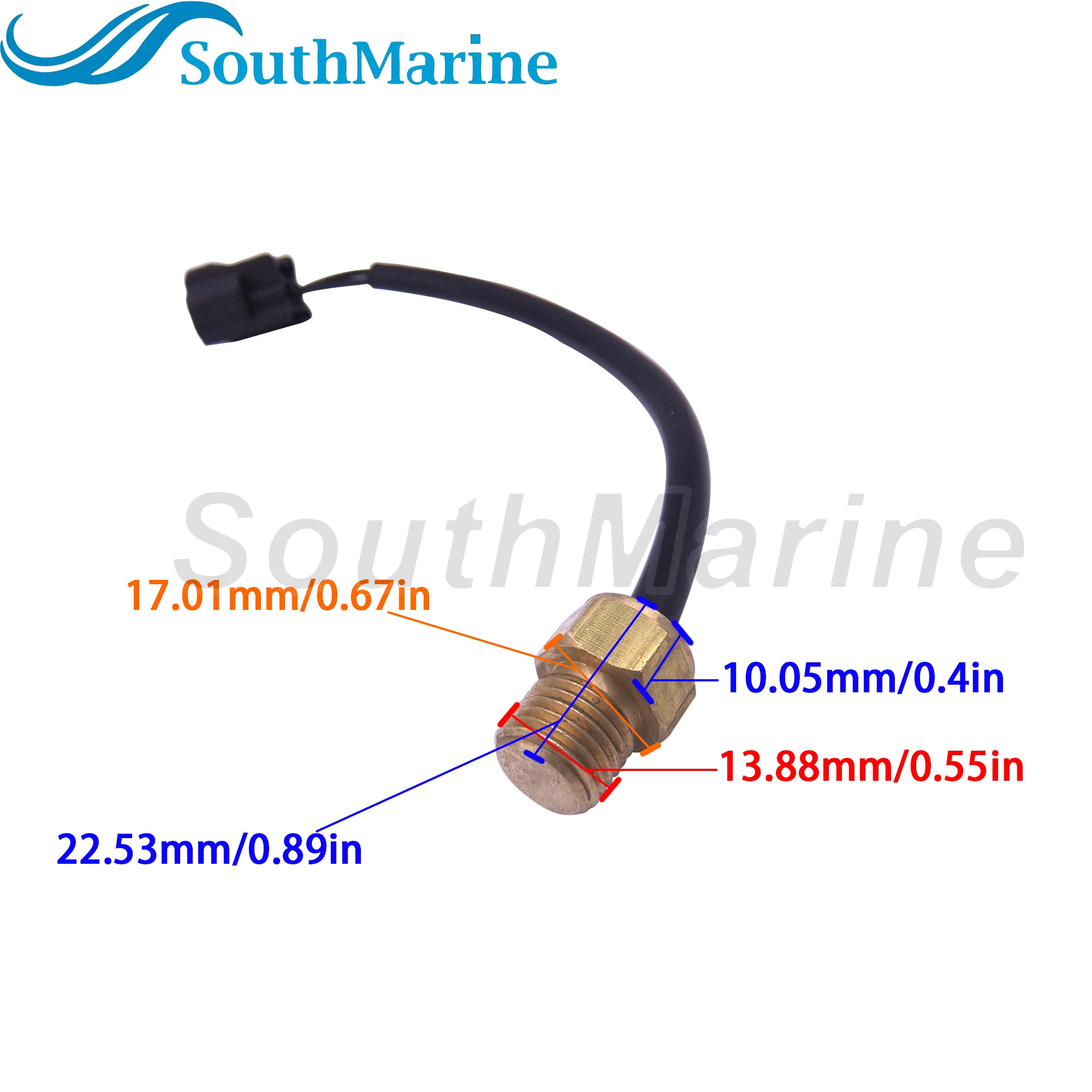 Boat Motor Temperature Sensor Assy for Yamaha Outboard Engine 25HP 40HP 50HP 60HP