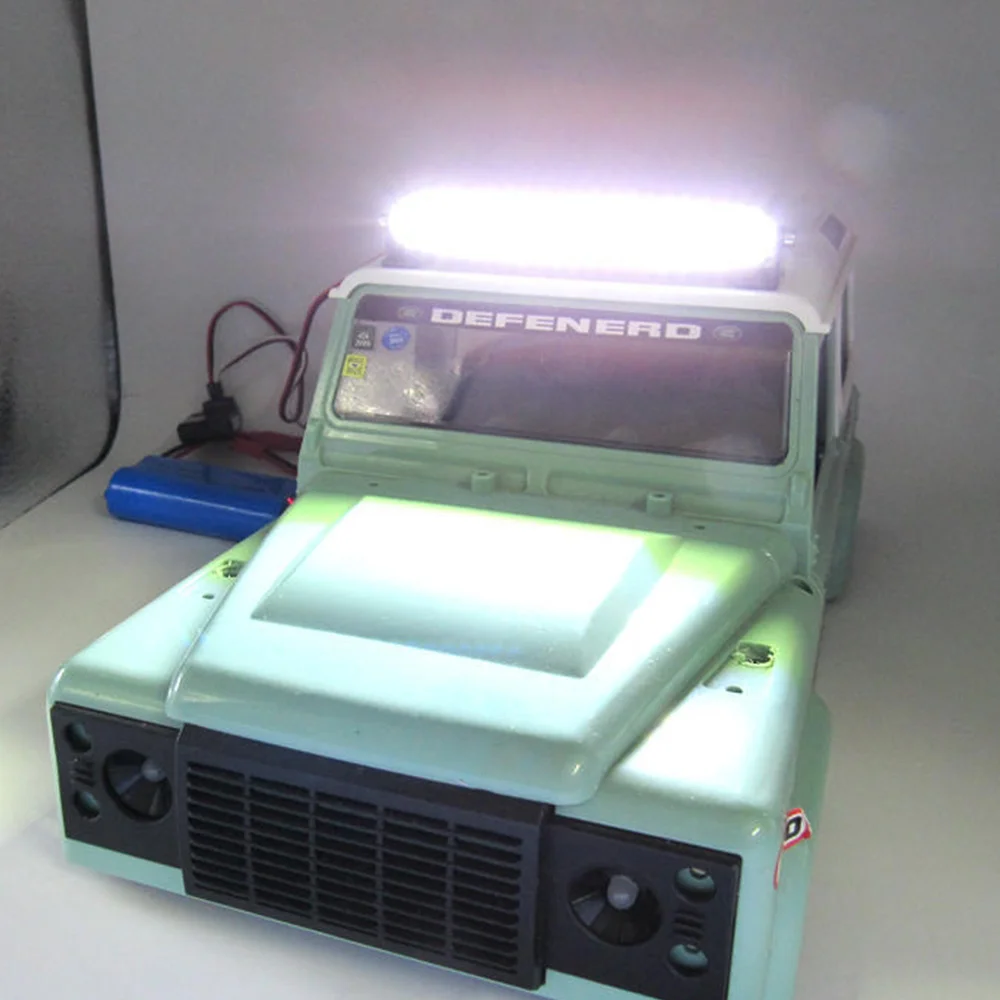 A23F-RC 자동차 LED 루프 램프 라이트 바 WPL D12 C14 C24 C34 MN D90 MN99S RC 자동차 업그레이드 부품 액세서리