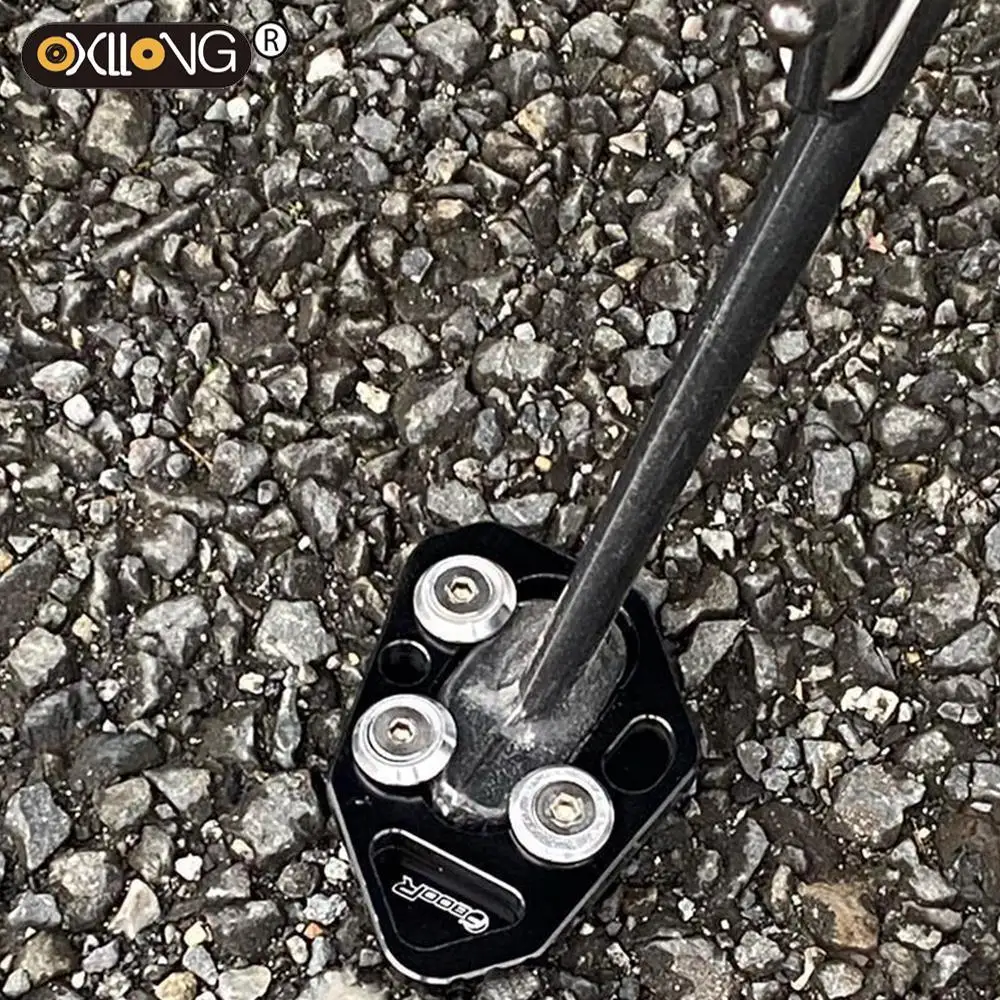 

FOR BMW F800R 2009 2010 2011 2012 2013 2014 2015 Motorcycle CNC Kickstand Foot Side Stand Extension Pad Support Plate Enlarge