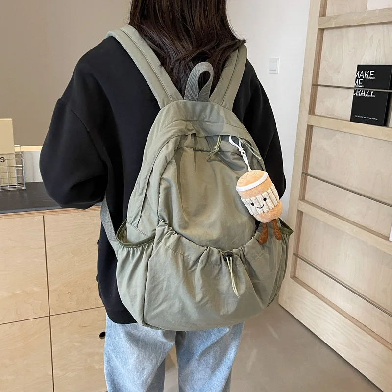 Zaino casual da donna di grande capacità, moda, studente delle scuole medie, zaino in stoffa, zaino da viaggio coreano - immagine 2