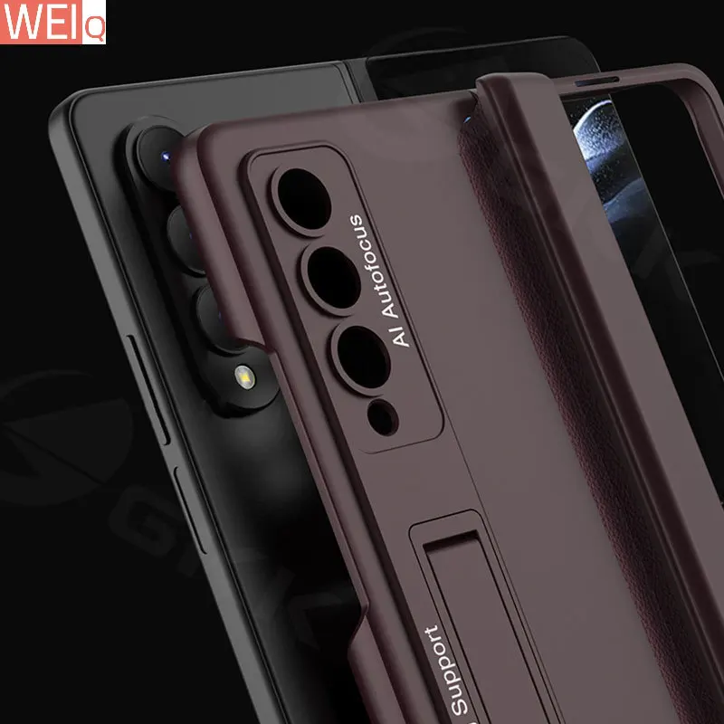 

Оригинальный чехол для Samsung Galaxy Z, складной чехол для телефона, все в комплекте, магнитный держатель с петлями, подставка, жесткий чехол для Galaxy Z, Fold4, ZFOLD4