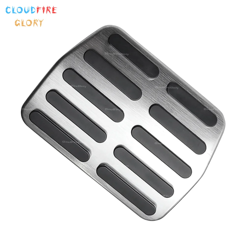 1K0723131 1K0-723-131 Aluminum Anti Slip Brake Pedal Cover Silver & Black For Golf 5 Golf 6 Skoda Yeti Plus CC Eos Beetle
