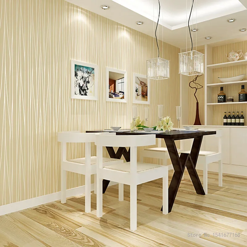 Self-adhesive Wallpaper for Bedroom and Living Room Vertical Stripes Non-woven Pattern, Wallpaper Stickers, Furniture Renovation