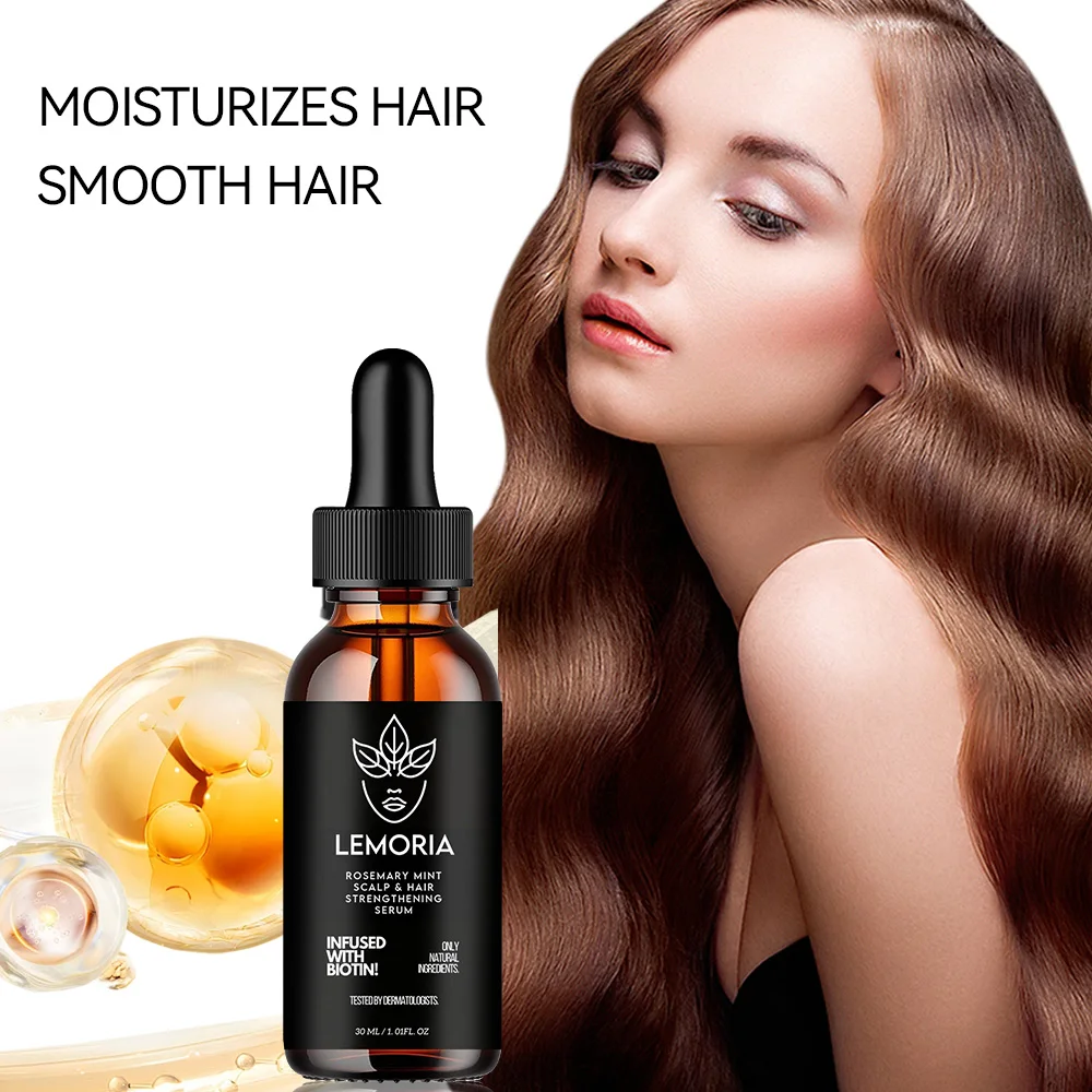 Hair Growth Essential Oil Rosemary Mint Hair Strengthening Oil Nourishing Treatment For Split Ends Dry Organics Care