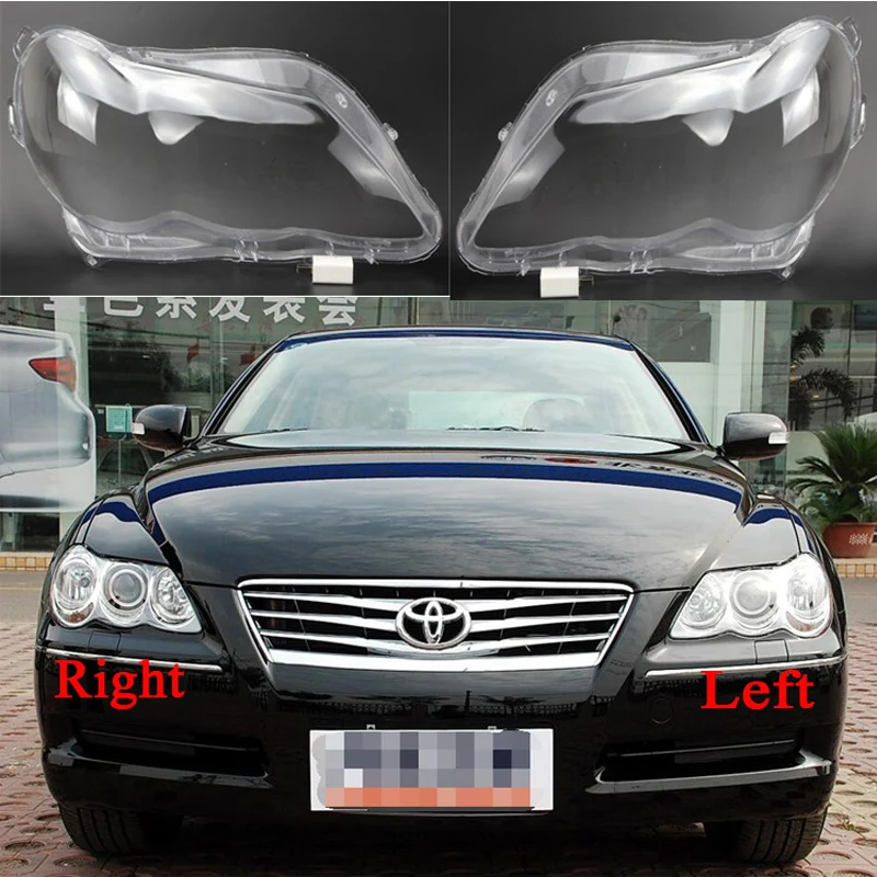 

Auto Light Caps For 2005 2006 2007 2008 2009 Toyota Mark X Car Headlight Cover Transparent Lampshade Lamp Case Glass Lens Shell
