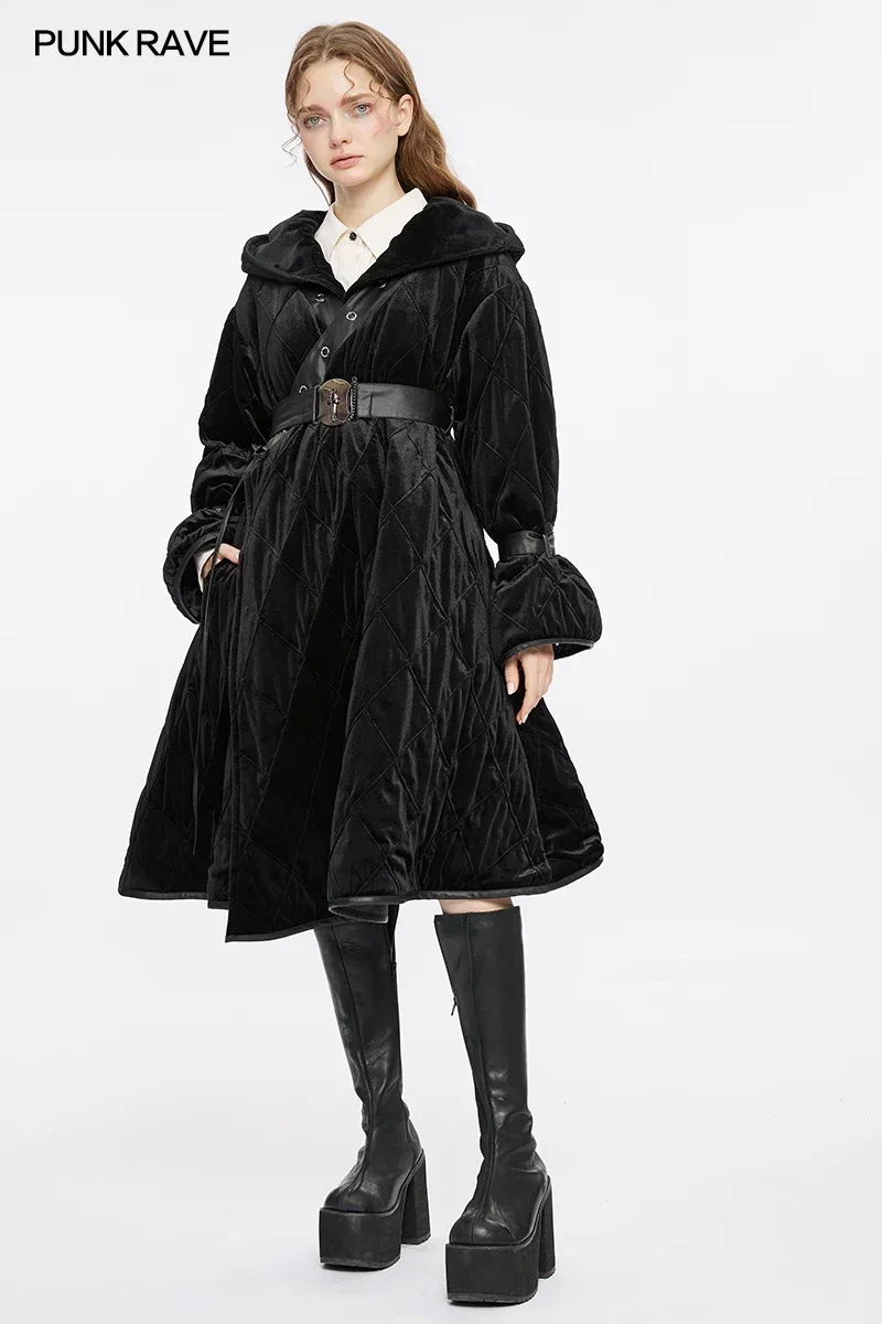 PUNK RAVE Women's Daily Double Side Wear Jacket Wizard Hat