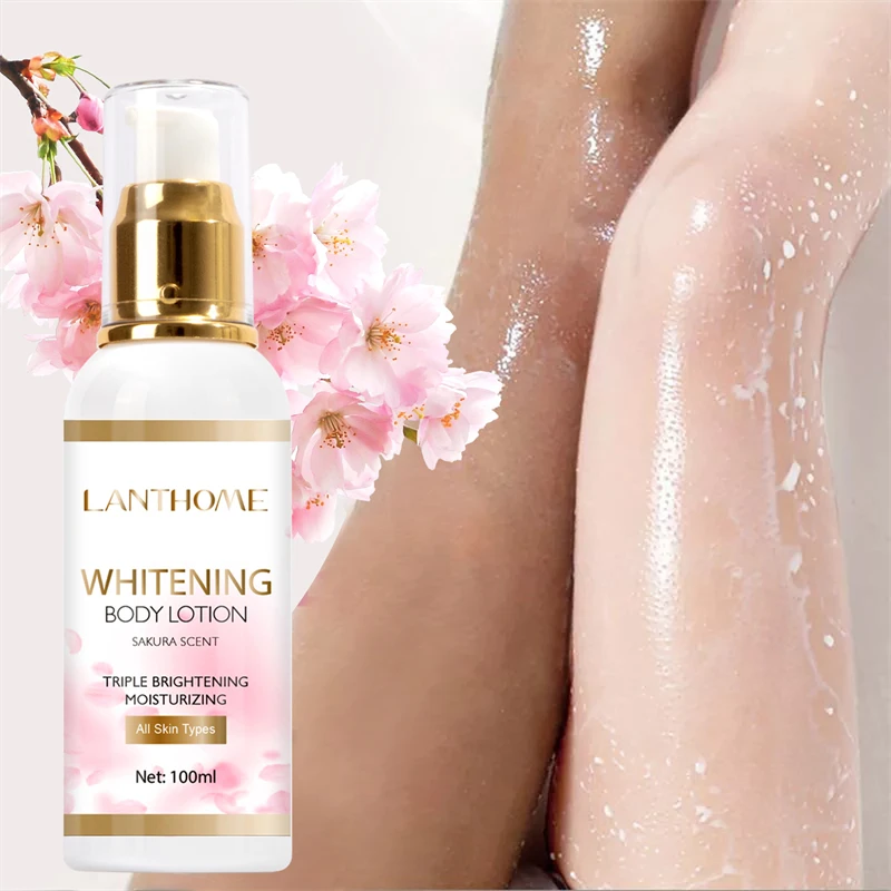 

100ml Bleaching Whitening Body Lotion Remove Melanin Underarm Armpit Knee Whitening Cream Moisturizing Lightening Body Skin Care